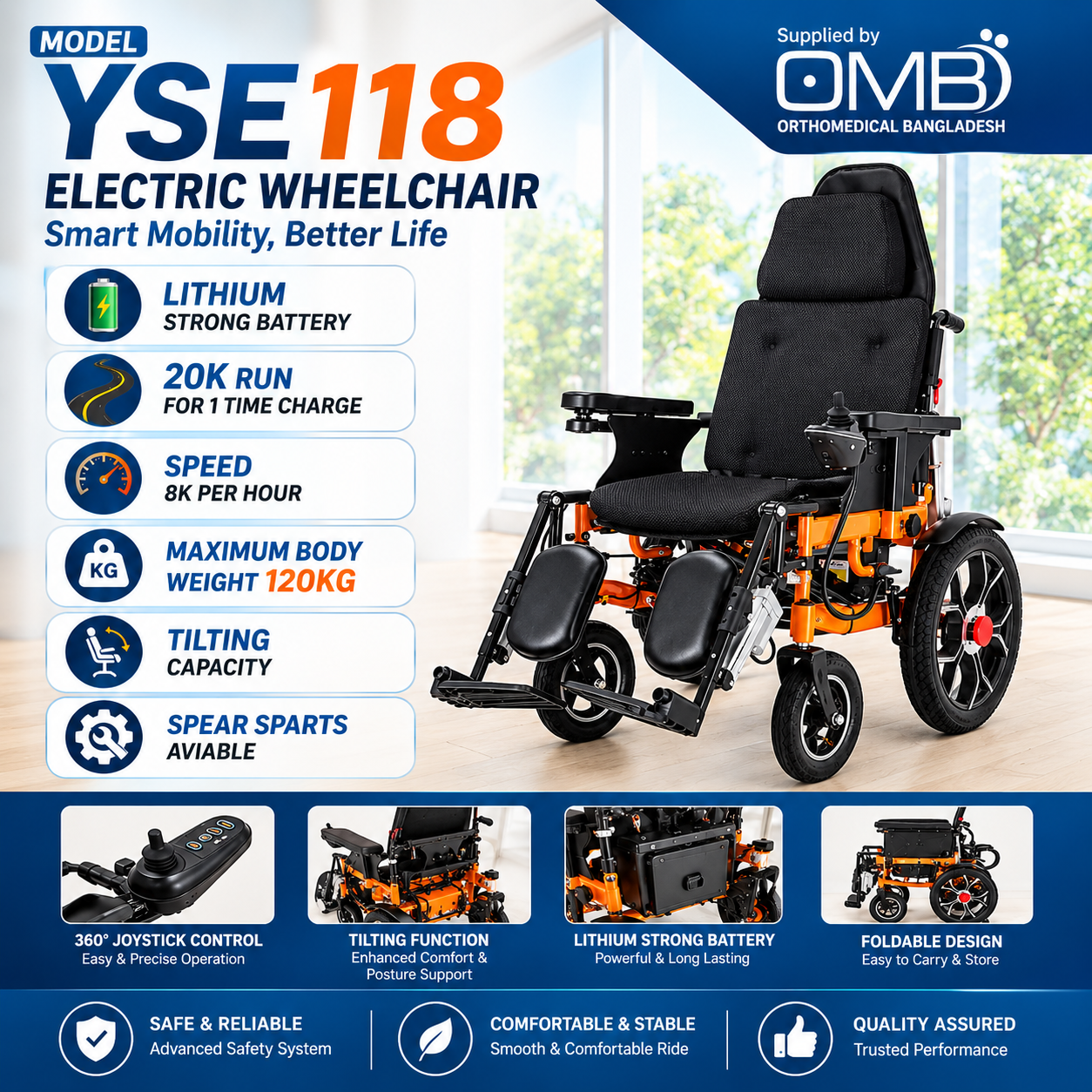 Electric Wheelchair YSE 118
