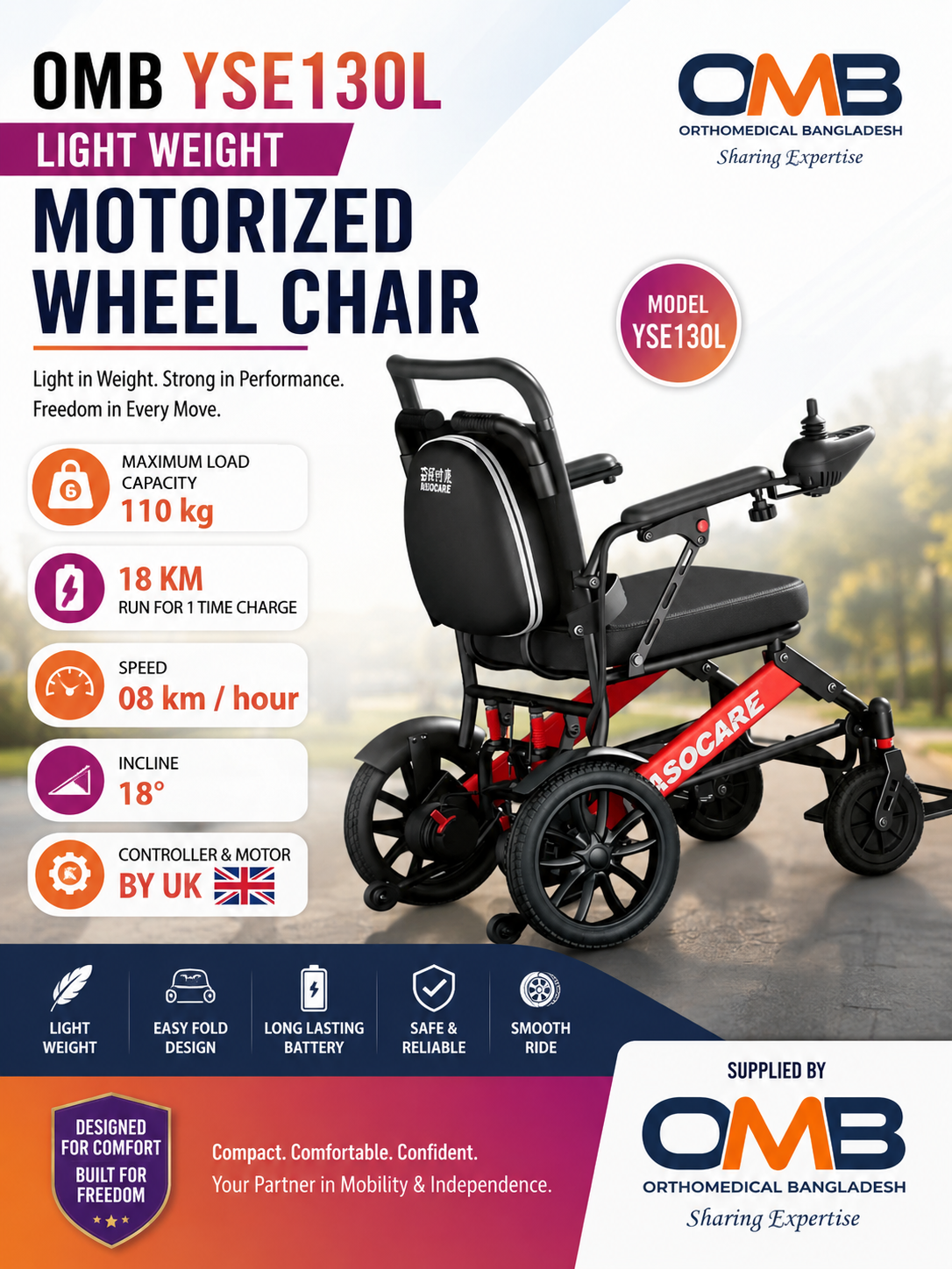Electric Wheelchair YSE130L
